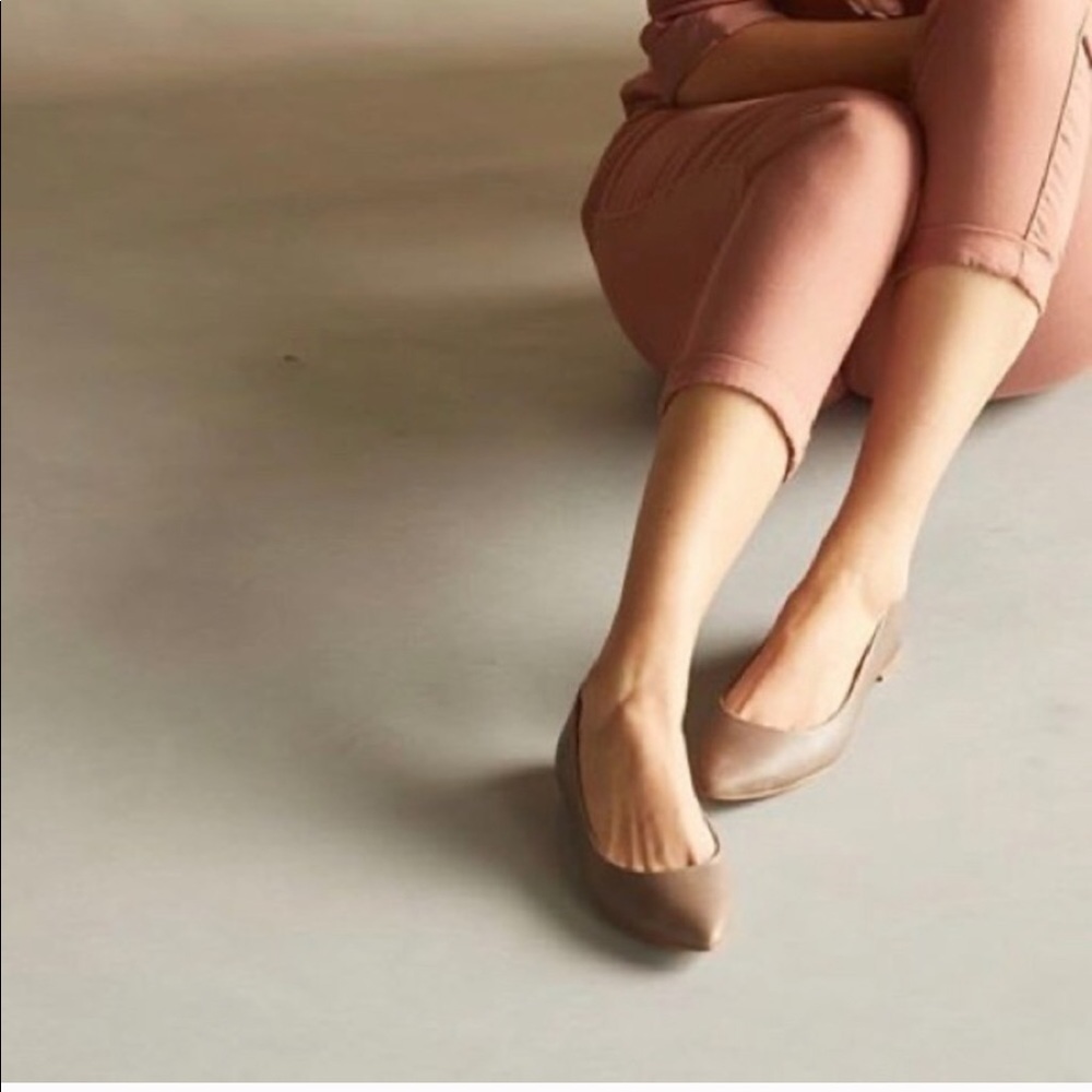 Nisolo Ava ballerina flats in dove grey